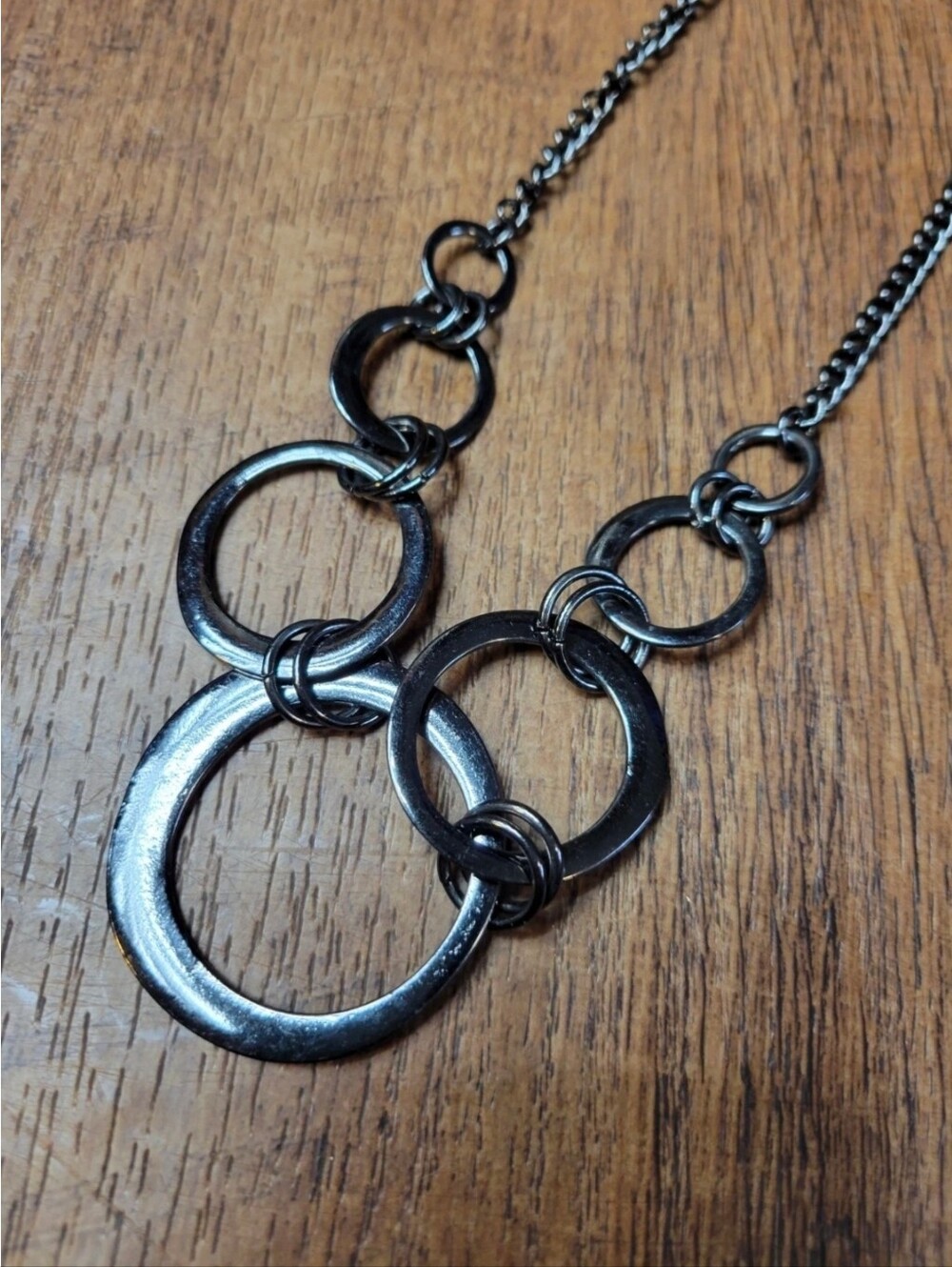 Circles statement necklace